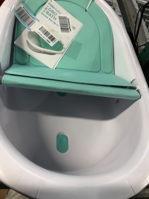 Photo 3 of 4-in-1 Grow-with-Me Bath Tub by Frida Baby Transforms Infant Bathtub to Toddler Bath Seat with Backrest for Assisted Sitting in Tub