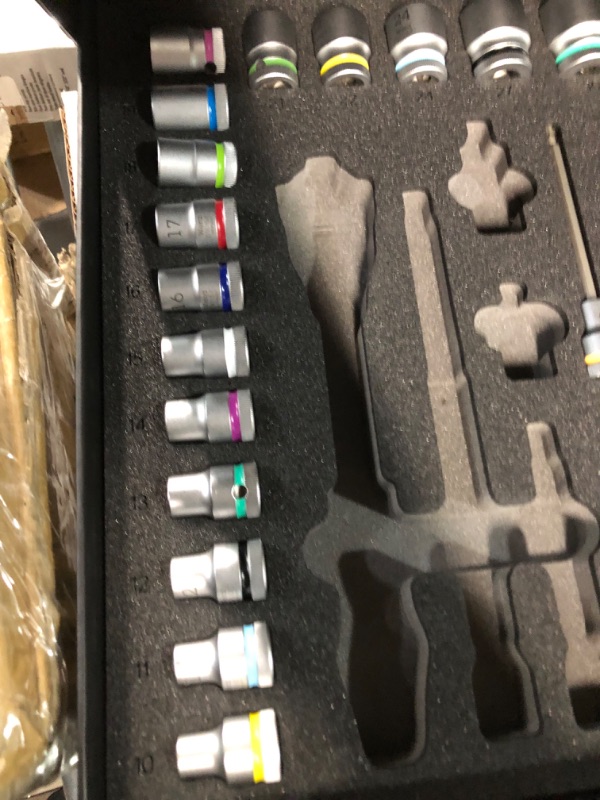 Photo 1 of **refer to photos**Wera 05150112001 9722 Foam Insert 8000 C Zyklop 1/2" Ratchet Set 1, 31 Pieces