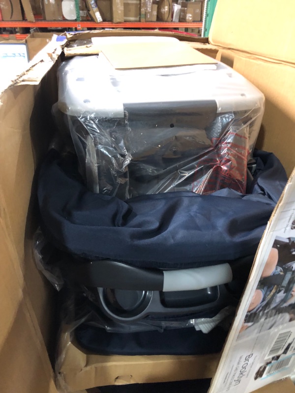 Photo 5 of Chicco Bravo Trio Travel System and Extra Base Bundle, Brooklyn, Navy Brooklyn Bravo 