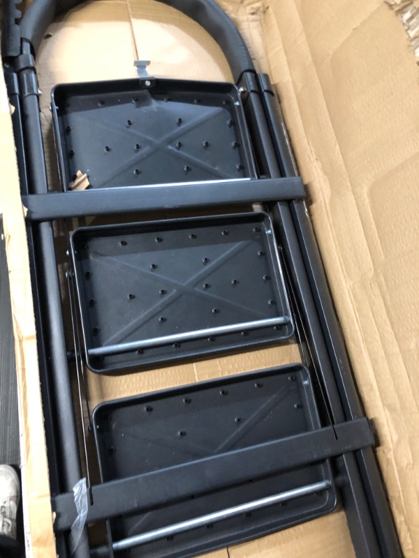 Photo 3 of ***TOP STEP BROKEN - SEE PICTURES***
Ambikun Kitchen Step Ladder 3 Step Folding Black Ladder