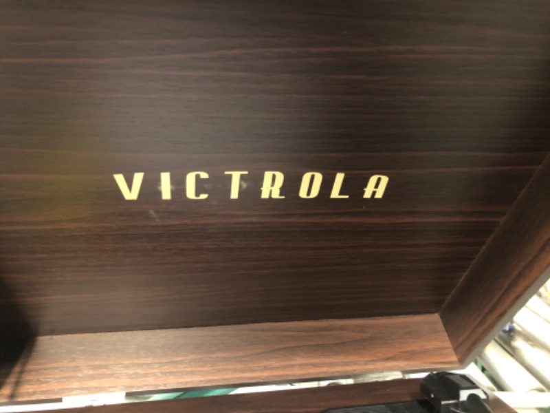 Photo 3 of Victrola VTA-75-ESP Liberty 5-in-1 Turntable Musicbox with Bluetooth Wireless (brown)