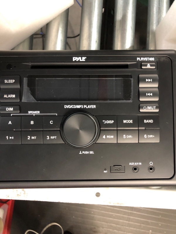 Photo 2 of Pyle Double DIN In Dash Car Stereo Head Unit - Wall Mount RV Audio Video Receiver System with Radio,