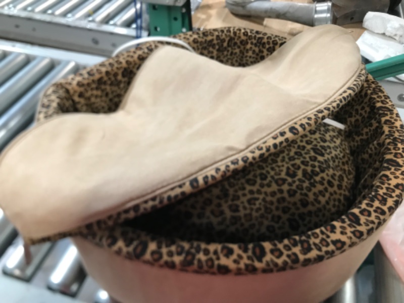 Photo 2 of ***STOCK PHOTO FOR REFERENCE ONLY*** K&H Pet Products Thermo-Kitty Heated Pet Bed, Deluxe Tan/Leopard