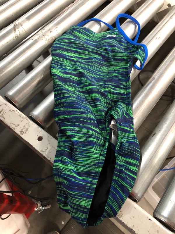 Photo 1 of ***STOCK PHOTO FOR REFERENCE ONLY*** TYR Girls' Durafast Lite Diamondfit Swimsuit Diploria Green 24