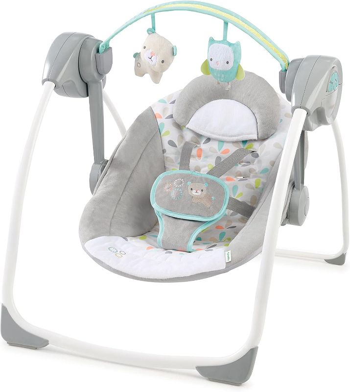 Photo 1 of ***STOCK PHOTO FOR REFERENCE ONLY*** Duomobile Compact Portable 6-Speed Cushioned Baby Swing with Music