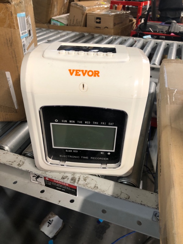 Photo 1 of VEVOR Punch Time Clock, Time Tracker Machine for Employees of Small Business, 