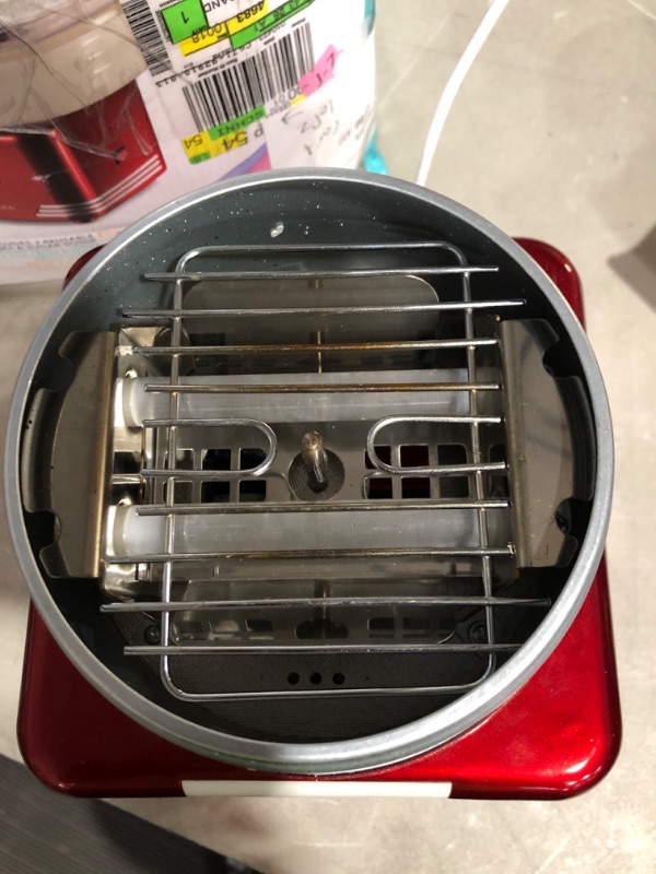Photo 1 of * item used * item incomplete * see images * 
Nostalgia PCM805RETRORED Retro Hard & Sugar Free Cotton Candy Maker 
