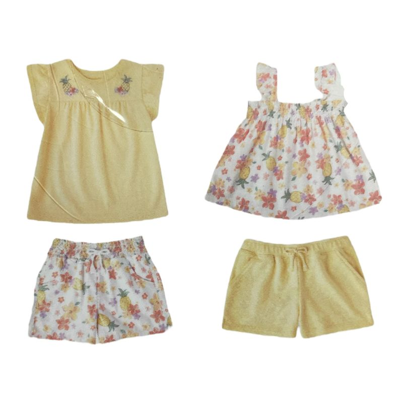 Photo 2 of 5 T Member's Mark Girl's Infant/Toddler 4 Piece My Favorite Mix & Match Playwear Set
