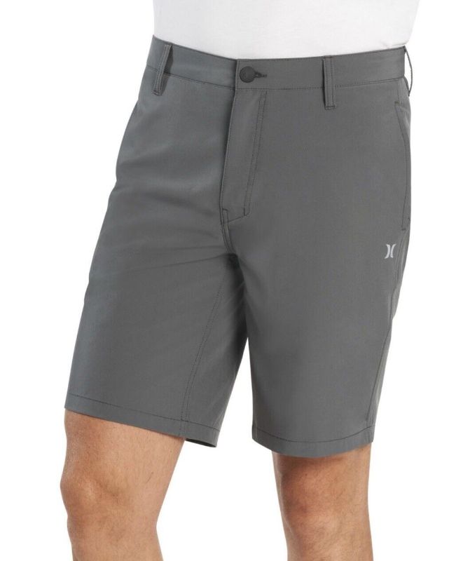 Photo 1 of Hurley Mens All Day Hybrid Shorts Quick Dry 4-Way Stretch Gray Size 36
