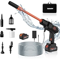 Photo 1 of  Cordless Pressure Washer, 770 PSI Portable Power Washer,with 21V 4.0AH Battery and Charging Kit, 5-in-1 Nozzle, 