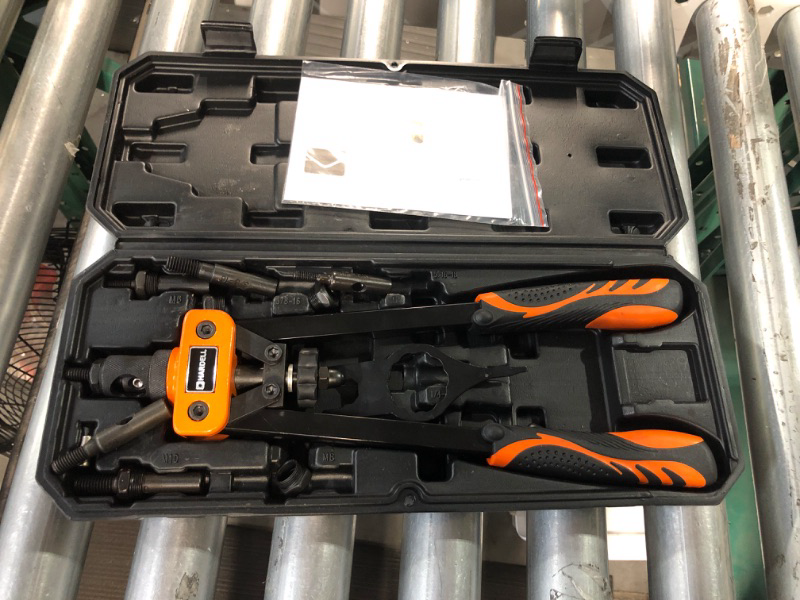 Photo 2 of HARDELL Rivet Nuts Tool, 14" Hand Rivet Tool Kits with 100Pcs Rivet Nuts and 7 Metric & Inch Mandrels M6 M8 M10, 1/4-20, 5/16-18, 3/8-16, 10-24 and Rugged Carrying Case