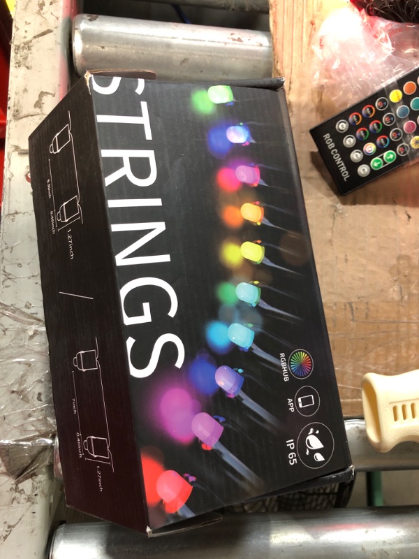 Photo 1 of **PARTS** Christmas Outdoor String Lights, Smart Color Changing