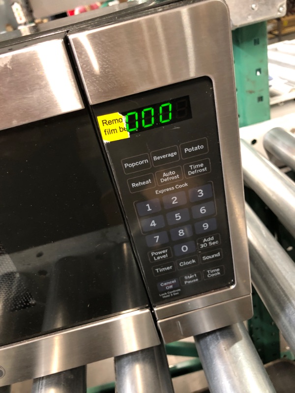 Photo 1 of GE Countertop Microwave Oven | 0.7 Cubic Feet Capacity, 700 Watts | Kitchen Essentials for the Countertop or Dorm Room | Stainless Steel 