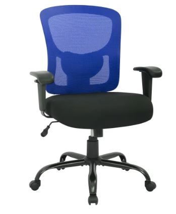 Photo 1 of Ergonomic Desk Chair Office Chair Computer Chair 400lbs With Lumbar Support Wide Seat Adjust Arms Rolling Swivel High Back Task Executive Chair Blue
