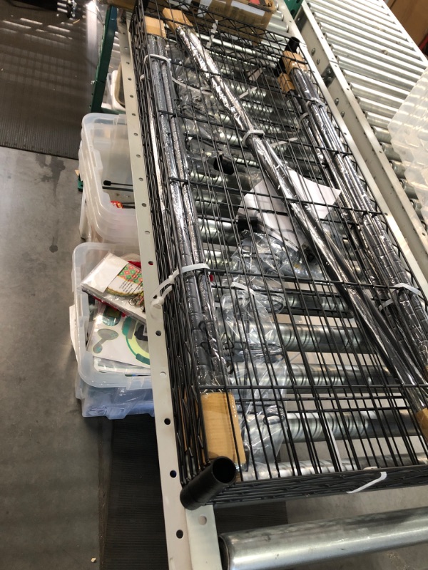 Photo 1 of VIPEK V12 Portable Closets Heavy Duty Rolling Garment Rack 3 Tiers Adjustable Wire Shelving Clothes Rack with Double Rods and Side Hooks, Freestanding Wardrobe Storage Rack Metal Clothing Rack, Black V12 Black