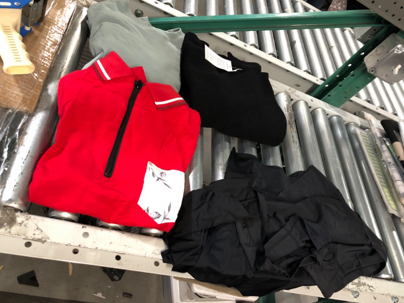 Photo 1 of * NO RETURNS* Clothing Bundle - 2 shirts - 1 sweater - 1 tennis skirt - Assorted Sizes 