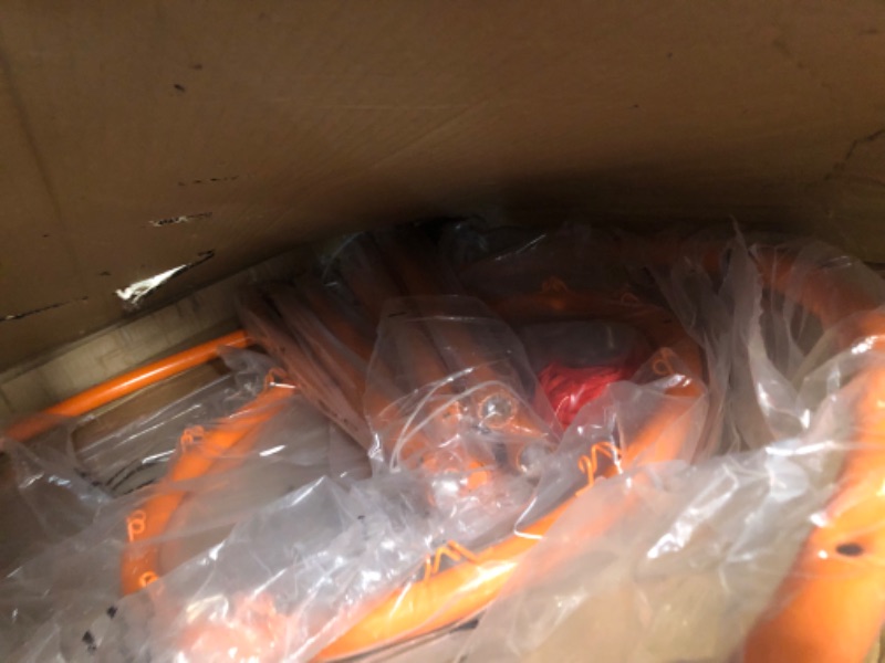 Photo 4 of S&S Worldwide Mini Basketball Goal. 4' High Steel System with Official Sized 18" Diameter Goal with Red, White & Blue Net. Great for Kids, Seated Players and Scooter Basketball.