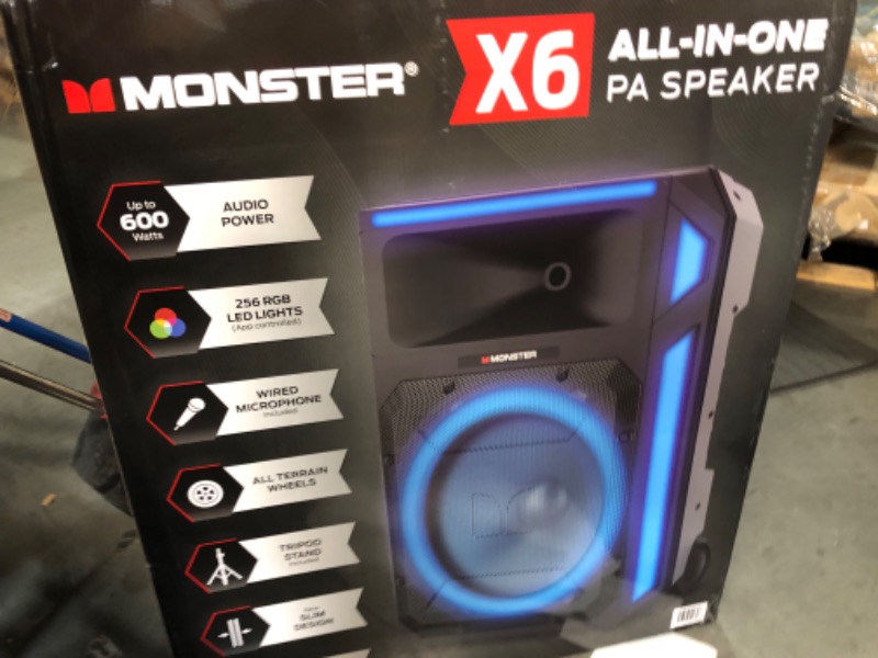 Photo 3 of Monster X6 All-in-One PA Bluetooth Speaker System