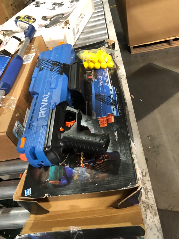 Photo 2 of (FOR PARTS ONLY) Nerf Rival Atlas XVI-1200 Blaster Toy, Blue