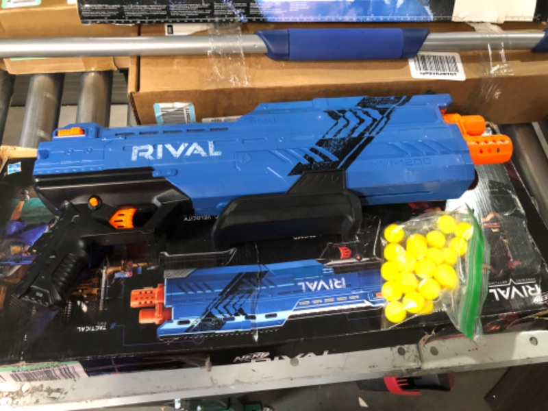 Photo 3 of (FOR PARTS ONLY) Nerf Rival Atlas XVI-1200 Blaster Toy, Blue