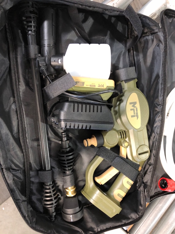 Photo 1 of MFT 20V Cordless Pressure Washer, Max 378.5 PSI Portable Pressure Washer, Power Washers Electric Powered W/ 4-in-1 Nozzle, Electric Pressure Washer Accessory Kits, Battery & Charger Included (DC67101)