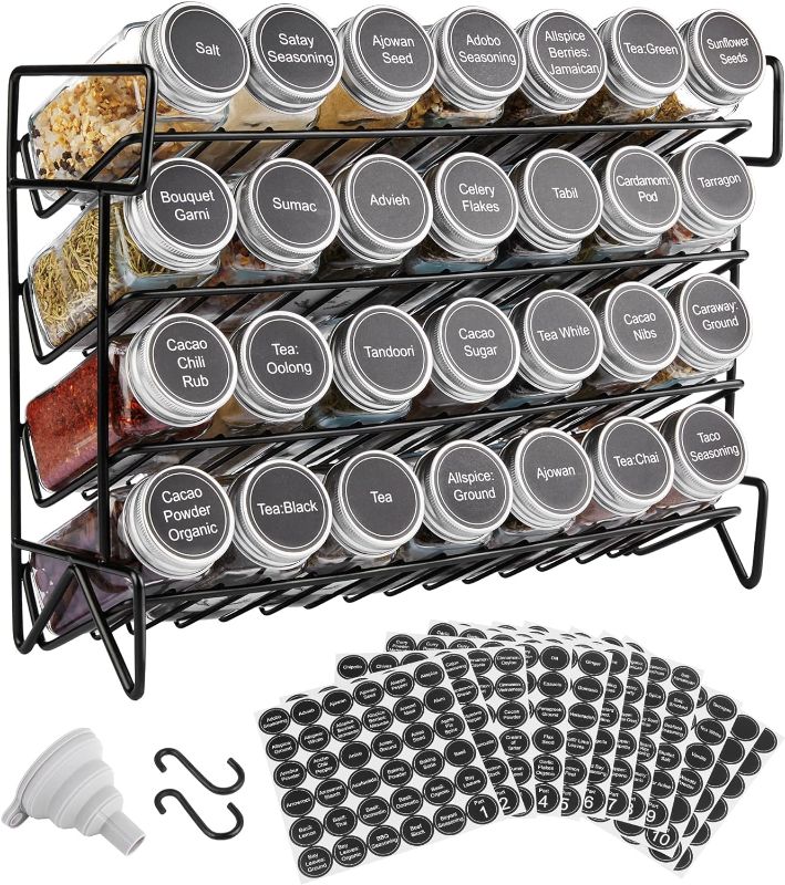 Photo 1 of 
Vtopmart Spice Rack Organizer for Cabinet, 4-Tier Spice Organizer with 28 Empty Spice Jars 