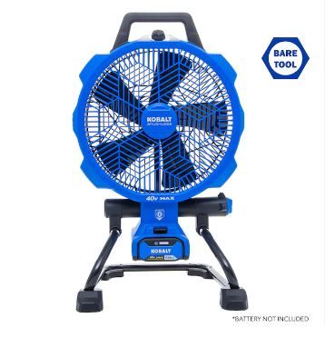 Photo 1 of **SEE NOTES**
KOBALT Portable Hybrid Fan, Brushless, 40V, Battery not included