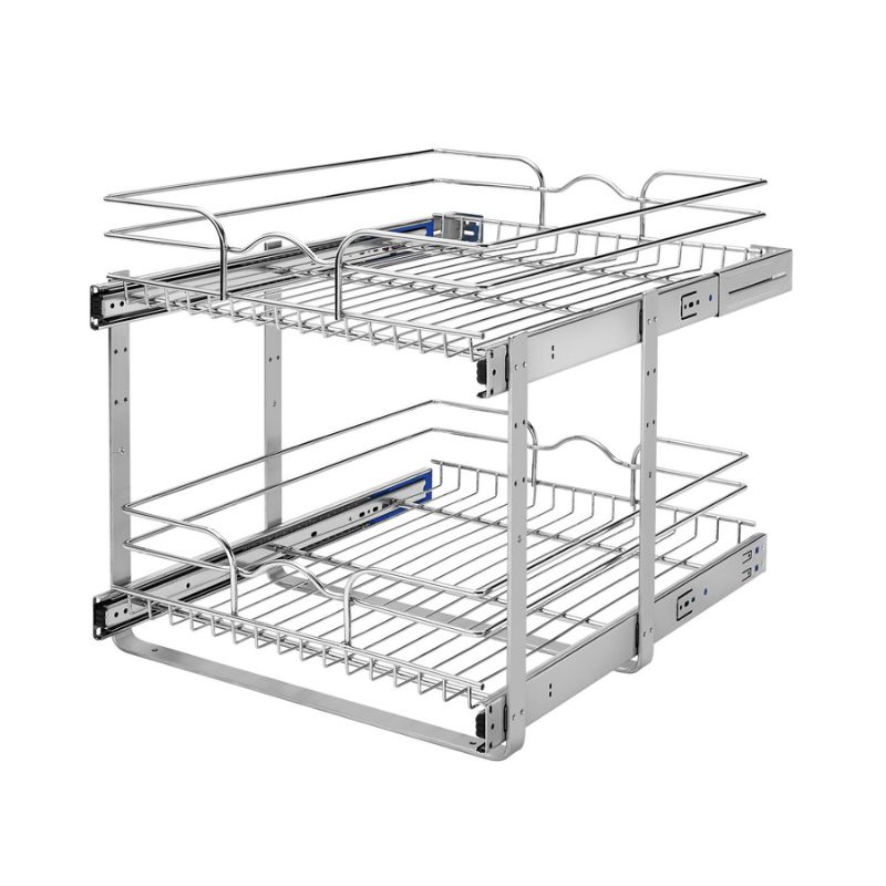 Photo 1 of **USED**
Rev-A-Shelf 2-Tier Metal Slide-Out Basket - 17.75-in W x 22-in D x 19-in H 59-18SC-2-5