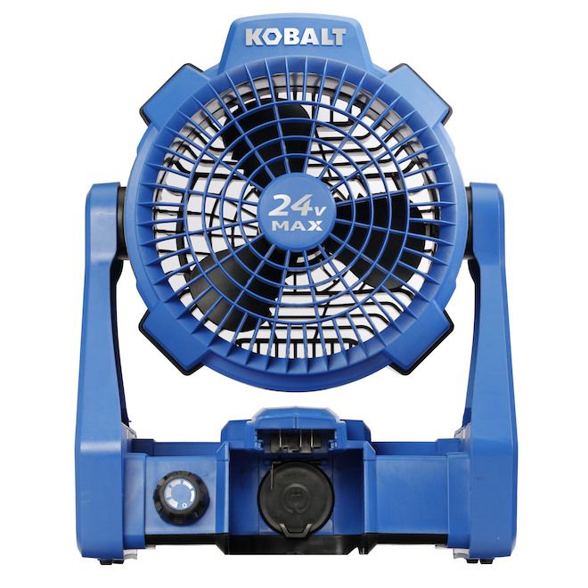 Photo 1 of *See Notes* Kobalt 24 V Max Cordless Jobsite Fan, 600 CFM, Blue, Single Tool Without Battery KJF 124B-03