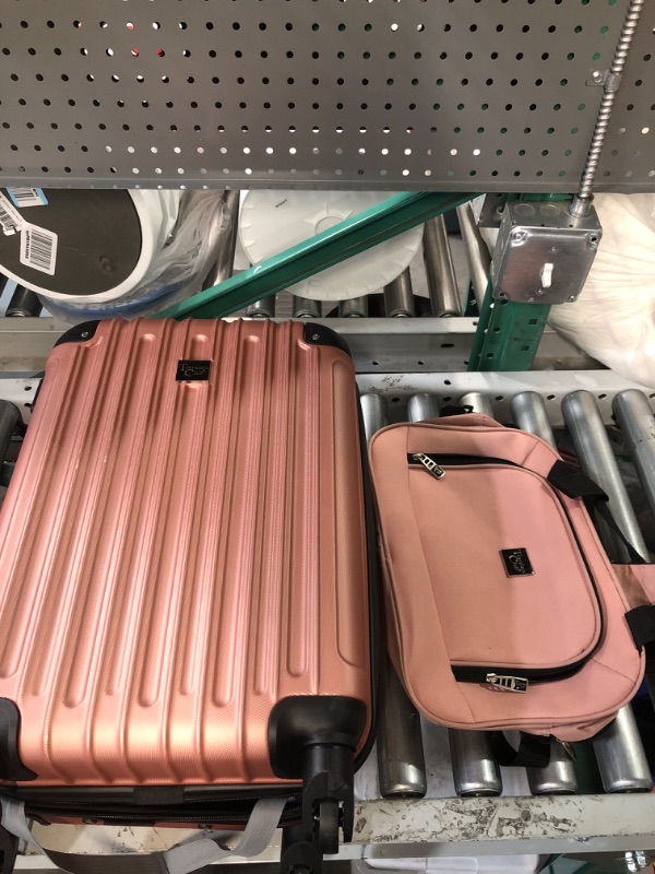 Photo 2 of *See Notes* Travelers Club Expandable Midtown Hardside 3-Piece Luggage Travel Set, Rose Gold