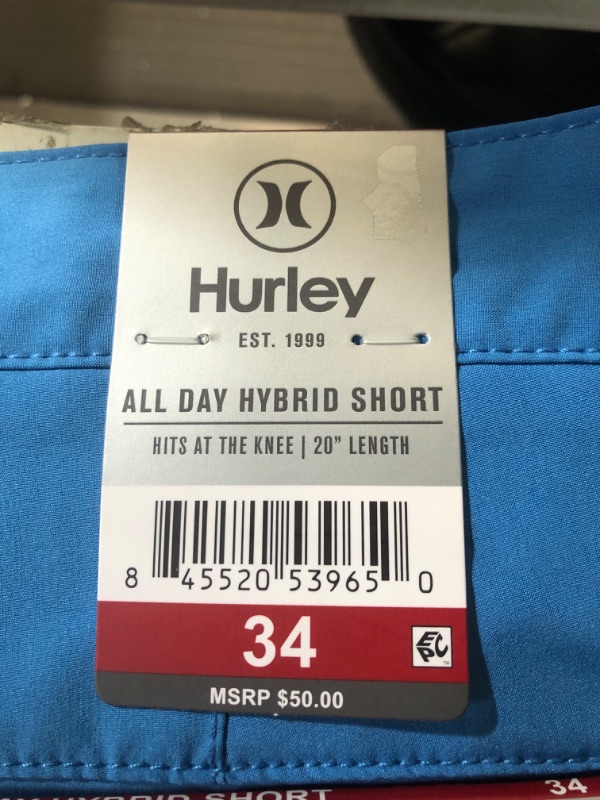 Photo 4 of Hurley All Day Hybrid Quick Dry 4-Way Stretch Reflective Short (Seaview 34)