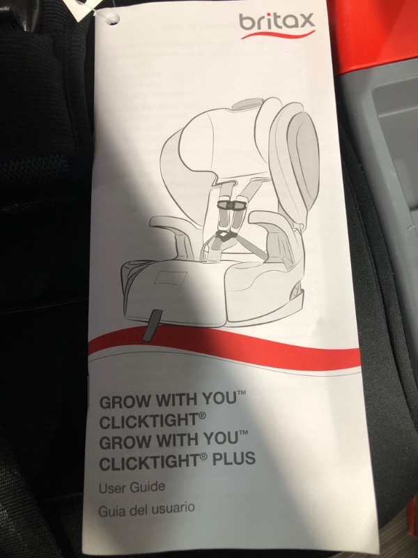 Photo 5 of Britax Grow with You ClickTight Harness-2-Booster Car Seat, 2-in-1 High Back Booster, Black Contour