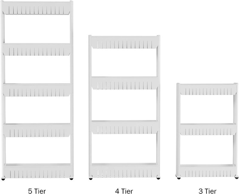 Photo 1 of *See Notes* Lavish Home 3-Tier Slim Slide Out Storage Tower with Wheels