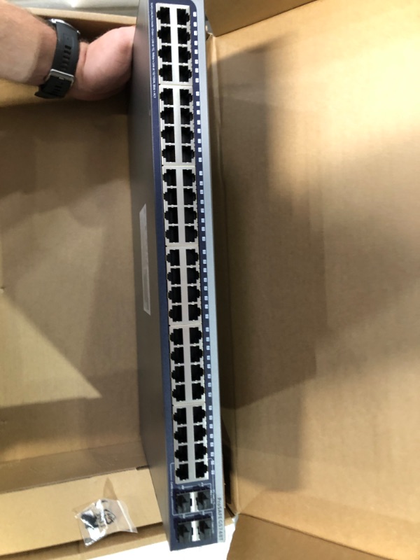 Photo 3 of NETGEAR 48-Port Gigabit Ethernet Smart Switch (GS748T) - Managed, with 2 x 1G SFP and 2 x 1G Combo, Desktop or Rackmount, and Limited Lifetime Protection