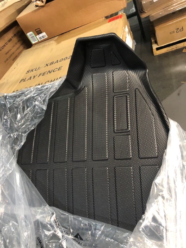 Photo 4 of for 2013-2019 Ford Escape Floor Mats 4Pcs, for Ford Escape Floor mats 2013 2014 2015 2016 2017 2018 2019 Front & 2nd Row Floor mat & Cargo Liner All Weather Protection Rubber Black for Ford Escape