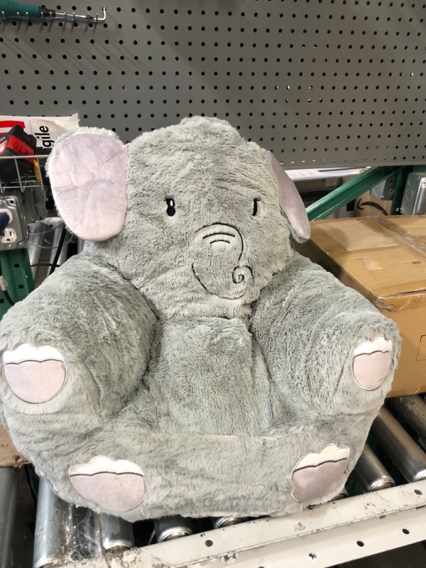 Photo 3 of Animal Adventure | Sweet Seats | Grey Elephant Children's Plush Chair