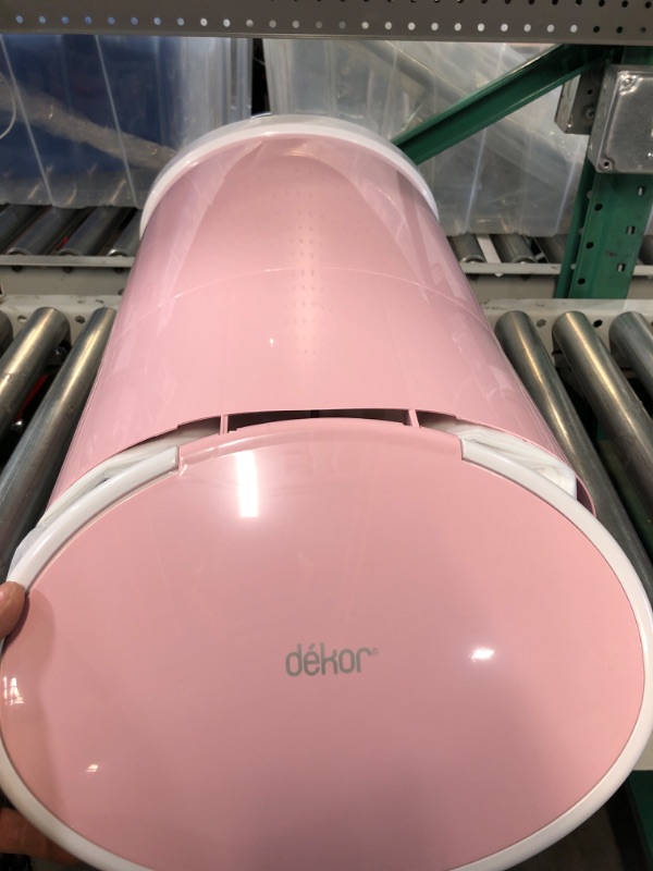 Photo 3 of Dekor Plus Hands-Free Diaper Pail | Soft Pink | Easiest to Use | Just Step – Drop – Done | Doesn’t Absorb Odors | 20 Second Bag Change | Most Economical Refill System |Great for Cloth Diapers