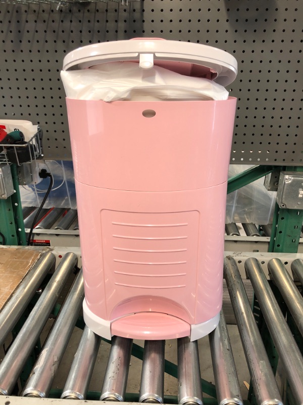 Photo 2 of Dekor Plus Hands-Free Diaper Pail | Soft Pink | Easiest to Use | Just Step – Drop – Done | Doesn’t Absorb Odors | 20 Second Bag Change | Most Economical Refill System |Great for Cloth Diapers