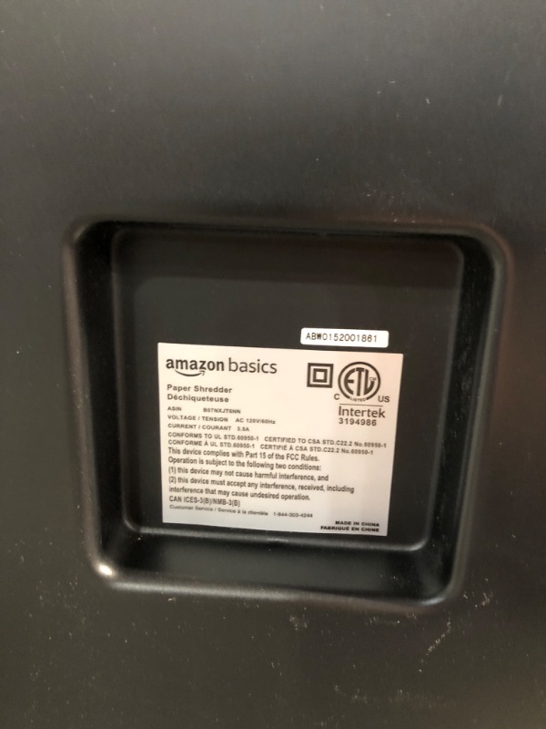 Photo 5 of Amazon Basics 150-Sheet Autofeed Micro-Cut Paper Shredder 150 Sheet Shredder