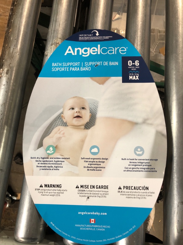 Photo 4 of Angelcare Baby Bath Support (Grey) | Ideal for Babies Less than 6 Months Old