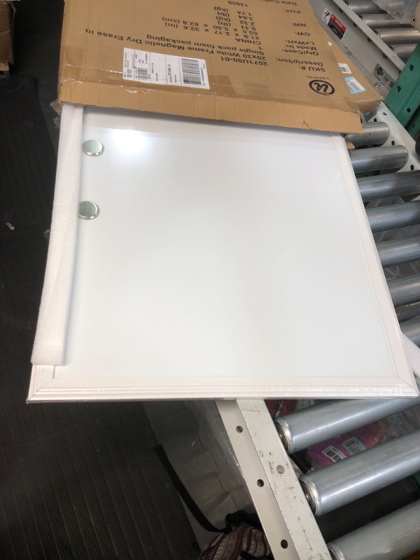 Photo 2 of ** THERS A CRACK** U Brands Magnetic Dry Erase Board, 