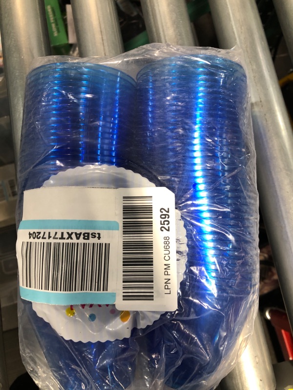 Photo 3 of ** SEE NOTES**Amscan Disposable Plastic Cup- 9 oz. | Royal Blue | 72 Pcs.