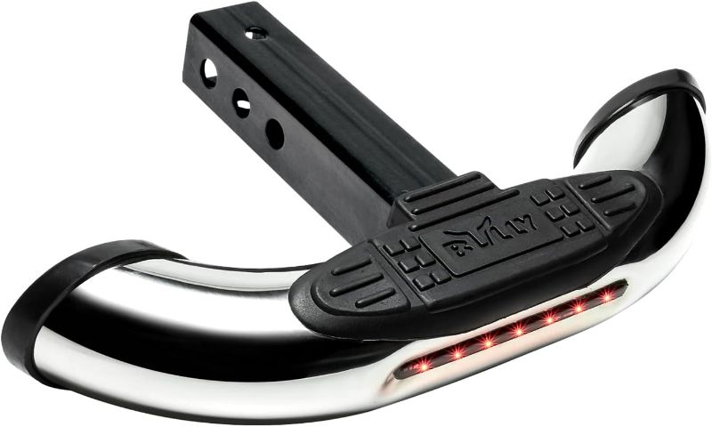 Photo 1 of Bully BBS-1104L Black Bull Series Steel Universal Fit Truck Hitch Step Fits 1.25" and 2" Hitch Receivers