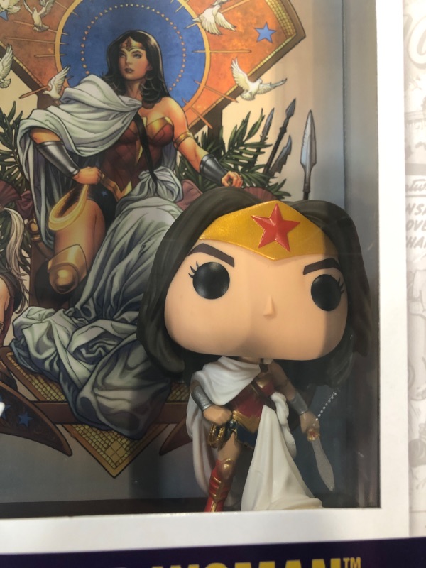 Photo 2 of Funko POP! Vinyl: Comic Cover - Wonder Woman Rebirth on Throne