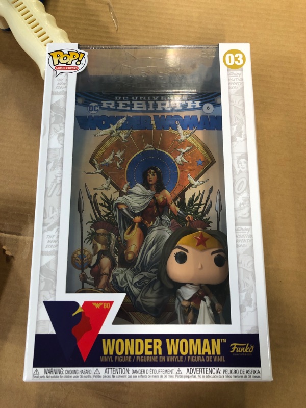 Photo 3 of Funko POP! Vinyl: Comic Cover - Wonder Woman Rebirth on Throne