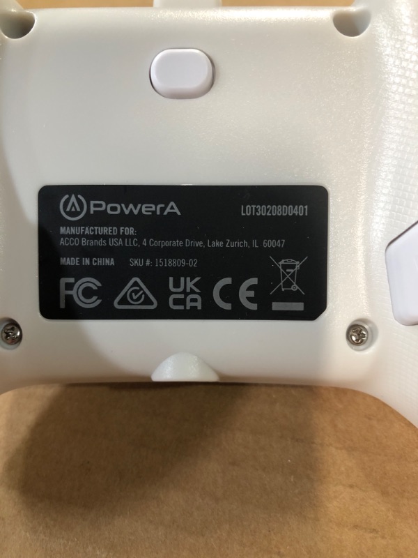 Photo 3 of USED - PowerA Enhanced Wired Controller for Xbox Series X|S/Xbox One - Mist/White