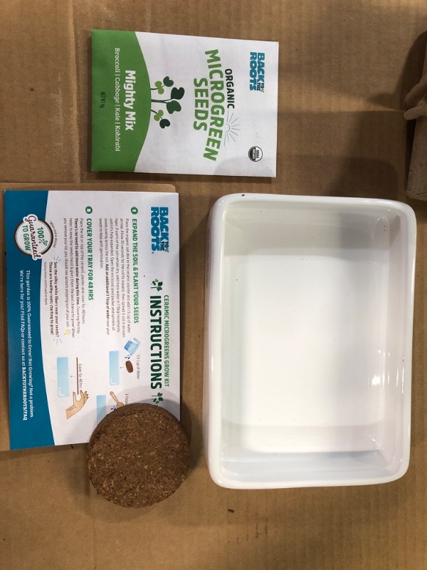 Photo 2 of  Back to the Roots 43002 Organic Microgreens Grow Kit with Ceramic Planter