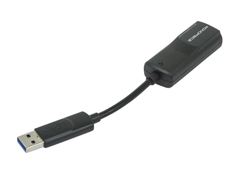 Photo 1 of Monoprice USB 3.0 to Gigabit Ethernet Adapter, Supports 10/100/1000 Mbps Connections,