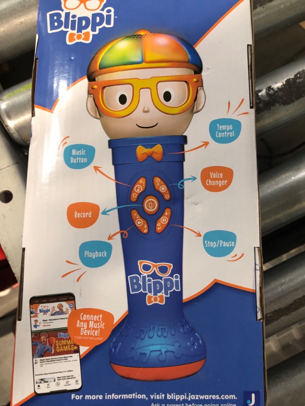 Photo 3 of [READ NOTES]
Blippi Voice Changing Microphone, 8.5-Inch - Lights and Sounds 