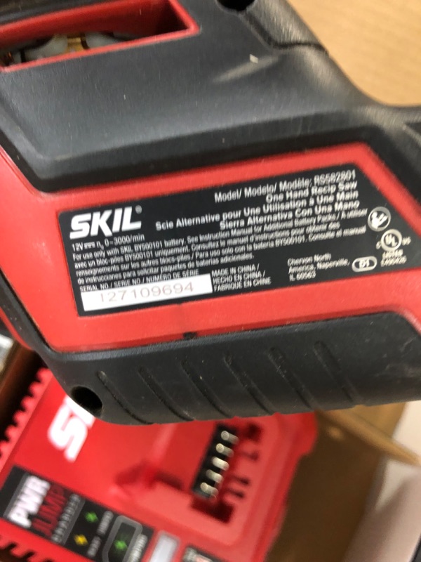 Photo 4 of ***USED - UNTESTED - SEE NOTES***
SKIL PWR CORE 12 Brushless 12V Compact Reciprocating Saw Kit